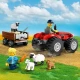LEGO CITY mezőgazdasági traktor pótkocsival és állatokkal gyerekeknek