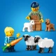 LEGO CITY mezőgazdasági traktor pótkocsival és állatokkal gyerekeknek