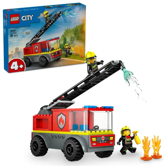 LEGO CITY Tűzoltóautó létrával, készen áll a tűzre