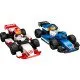 LEGO CITY F1® Williams Racing és Haas F1® versenyautók útra készen