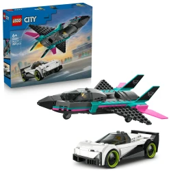 LEGO City 60489 Vadászgép vs. autó