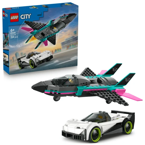 LEGO City 60489 Vadászgép vs. autó LEGO City 60489 Vadászgép vs. autó