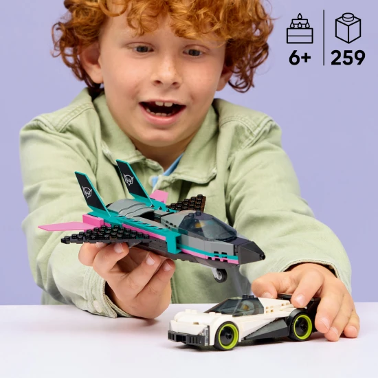 LEGO City 60489 Vadászgép vs. autó LEGO City 60489 Vadászgép vs. autó