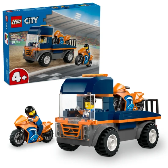 LEGO City 60491 Motorkerékpár-szállító kamion LEGO City 60491 Motorkerékpár-szállító kamion