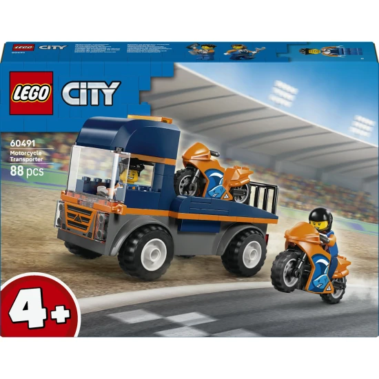 LEGO City 60491 Motorkerékpár-szállító kamion LEGO City 60491 Motorkerékpár-szállító kamion