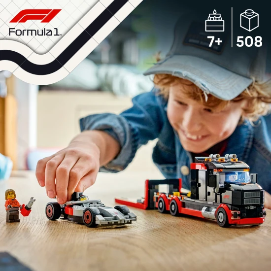 LEGO City 60493 F1® kiállítási kamion Audi F1® versenyautóval LEGO City 60493 F1® kiállítási kamion Audi F1® versenyautóval
