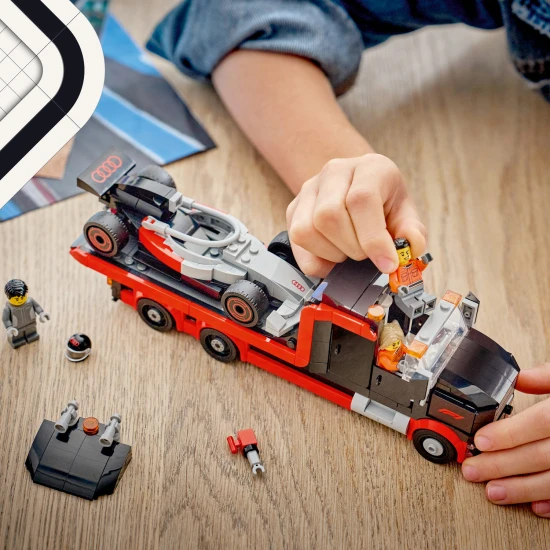 LEGO City 60493 F1® kiállítási kamion Audi F1® versenyautóval LEGO City 60493 F1® kiállítási kamion Audi F1® versenyautóval