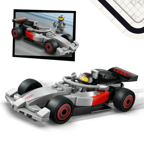 LEGO City 60493 F1® kiállítási kamion Audi F1® versenyautóval LEGO City 60493 F1® kiállítási kamion Audi F1® versenyautóval