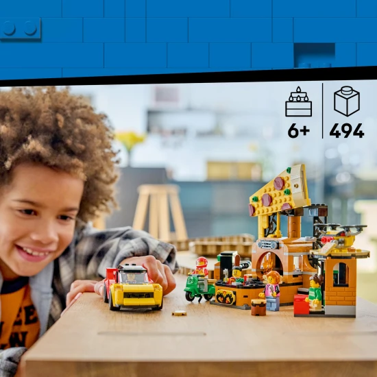 LEGO City 60496 Pizzafutár járművekkel LEGO City 60496 Pizzafutár járművekkel