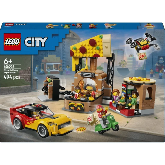 LEGO City 60496 Pizzafutár járművekkel LEGO City 60496 Pizzafutár járművekkel