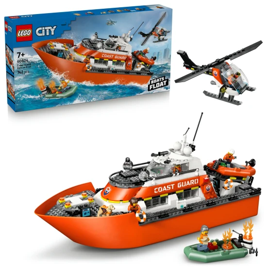 LEGO City 60504 Parti őrség mentőcsónakja és helikopter LEGO City 60504 Parti őrség mentőcsónakja és helikopter