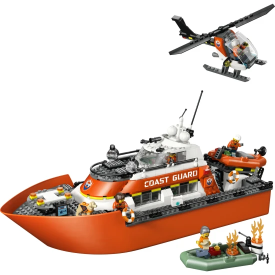 LEGO City 60504 Parti őrség mentőcsónakja és helikopter LEGO City 60504 Parti őrség mentőcsónakja és helikopter