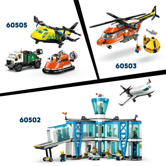 LEGO City 60504 Parti őrség mentőcsónakja és helikopter LEGO City 60504 Parti őrség mentőcsónakja és helikopter