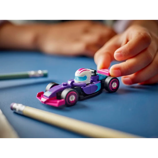 LEGO 71049 Minifigurák Gyűjthető versenyautók F1 LEGO F1 71049 gyűjthető versenyautó minifigura sisakkal és kerekekkel