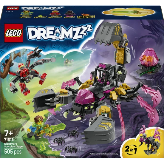 LEGO Disney 71513 Rémálom skorpió kotrógép