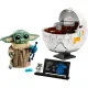 LEGO Grogu™ lebegő babakocsiban – mozgó alkatrészeket tartalmazó részletes készlet a Star Wars rajongóinak.