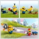 LEGO Mimoni és banán autó 4 Mimonival és kiegészítőkkel