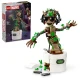 LEGO Groot táncoló, LEGO Groot mozgó ágakkal, Dancing Groot kiegészítőkkel, LEGO Groot fejhallgatóval és napszemüveggel