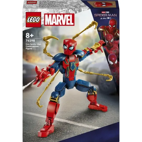 LEGO Iron Spider-Man robotkarokkal, Vas Pókember akciófigura, LEGO Iron Pókember akciópózok, Vas Pókember modern páncélzattal