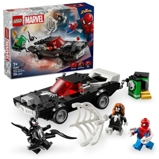 LEGO Spider-Man vs. Venom 76309 – Erőautó Spider-Man, Venom és Spider-Woman minifigurákkal