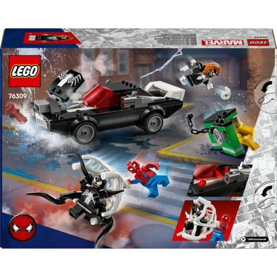LEGO Spider-Man vs. Venom 76309 – Erőautó Spider-Man, Venom és Spider-Woman minifigurákkal