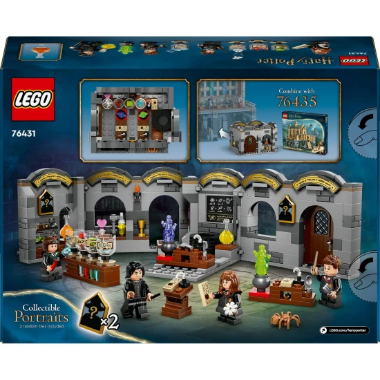 LEGO bájitaltan osztály, Roxfort bájitaltanterem LEGO, Professzor Perselus Piton LEGO, Hermione Granger LEGO, Pansy Parkinson LEGO, Seamus Finnigan LEGO, LEGO Roxfort Portrék