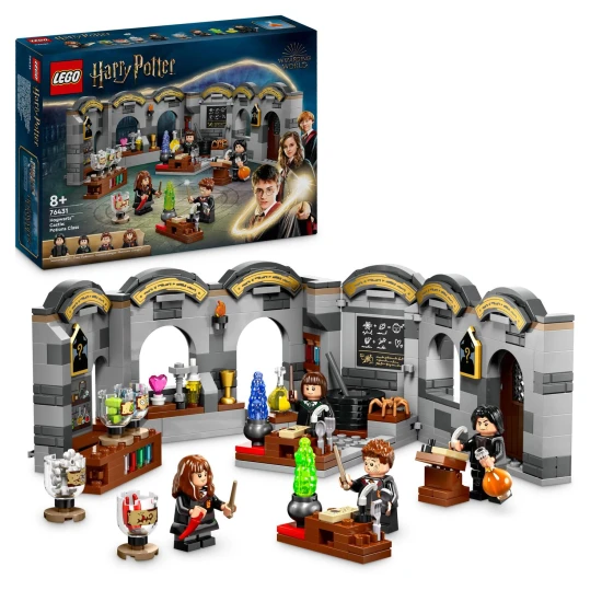 LEGO bájitaltan osztály, Roxfort bájitaltanterem LEGO, Professzor Perselus Piton LEGO, Hermione Granger LEGO, Pansy Parkinson LEGO, Seamus Finnigan LEGO, LEGO Roxfort Portrék