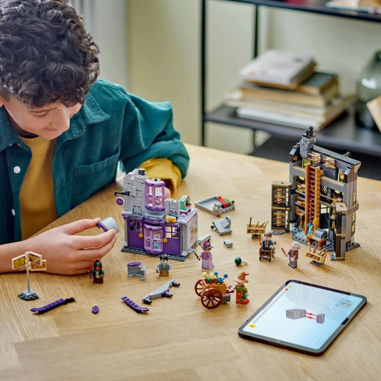 LEGO Harry Potter Diagon Alley, Ollivander's LEGO Store, Madame Malkin LEGO, Harry Potter LEGO minifigurák, LEGO varázslatok, LEGO Diagon Alley vásárlás