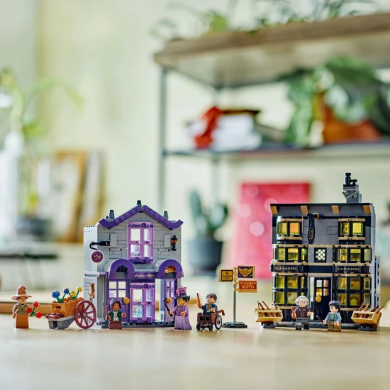 LEGO Harry Potter Diagon Alley, Ollivander's LEGO Store, Madame Malkin LEGO, Harry Potter LEGO minifigurák, LEGO varázslatok, LEGO Diagon Alley vásárlás