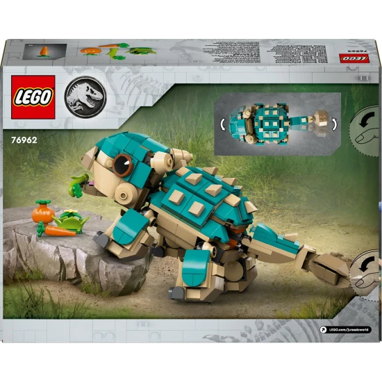 LEGO Jurassic World 76962 Kis Bumpy Ankylosaurus mozgatható állkapoccsal és farokkal