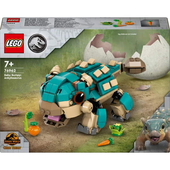 LEGO Jurassic World 76962 Kis Bumpy Ankylosaurus mozgatható állkapoccsal és farokkal
