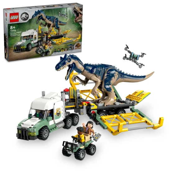 LEGO Jurassic World Allosaurus Transport – izgalmas dinoszaurusz-kaland