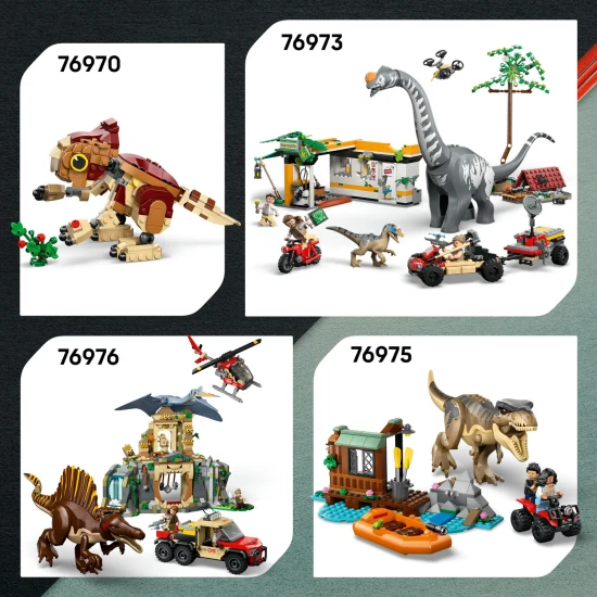 LEGO Jurassic World 76972 Menekülés a raptor elől a terepjáróban Velociraptorral és minifigurákkal