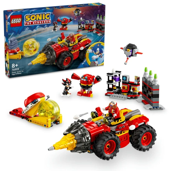 LEGO Sonic Super Sonic vs. Egg Drillster – akciódús építőkészlet csupa móka