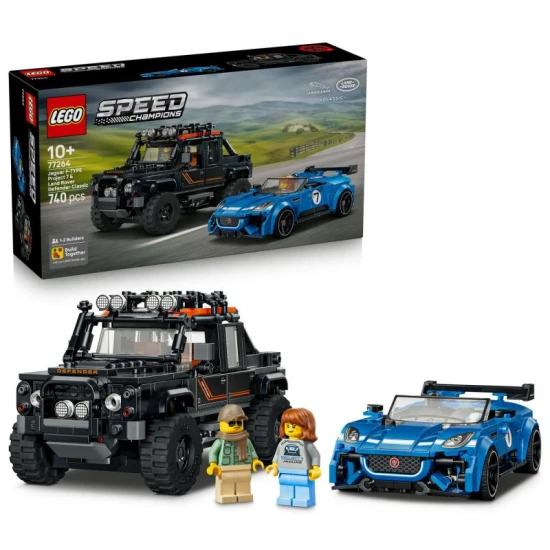 LEGO Speed Champions 77264 Jaguar Project 7 és Land Rover Defender LEGO Speed Champions 77264 Jaguar Project 7 és Land Rover Defender