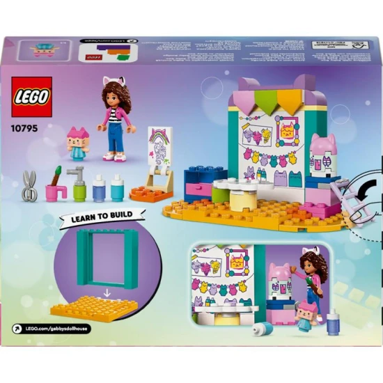 LEGO Gabi varázslatos háza – Teremtés Baby Box-szal: Kreatív készlet gyerekeknek Gabi és Baby Box karakterekkel, festéssel és modellezéssel.