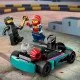 Játssz egy izgalmas versenyt ezekkel a gokartokkal és versenyzőikkel a LEGO City gokartokkal és versenyzőkkel.
