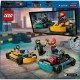 Játssz egy izgalmas versenyt ezekkel a gokartokkal és versenyzőikkel a LEGO City gokartokkal és versenyzőkkel.