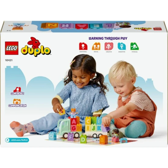 A LEGO DUPLO Alphabet Truck tökéletes bevezetés az óvodások betűibe.