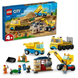 LEGO CITY 60391 Építőipari furgon és bontódaru LEGO CITY 60391 Építőipari furgon és bontódaru