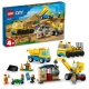 A gyerekek mindennapi építőkké válhatnak ezzel a LEGO City Építőteherautóval és Bontódaruval.