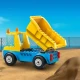 A gyerekek mindennapi építőkké válhatnak ezzel a LEGO City Építőteherautóval és Bontódaruval.