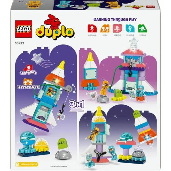 LEGO DUPLO 10422 Űrkaland Űrsiklóval 3 az 1-ben