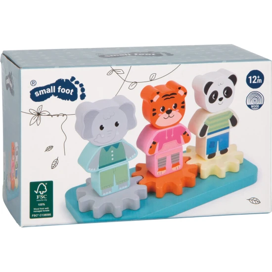 Dzsungel allatkak rakosgato jatek – elefant, tigris, panda, fa edukacios jatek gyermekeknek