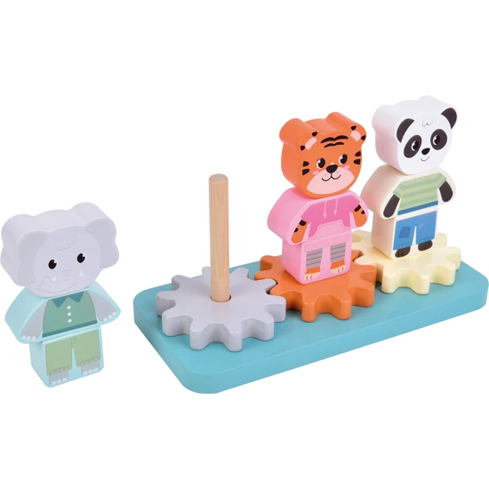 Dzsungel allatkak rakosgato jatek – elefant, tigris, panda, fa edukacios jatek gyermekeknek