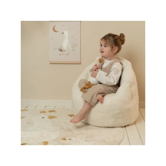 Little Dutch Gyerek plüss fotel Soft White Little Dutch Gyerek plüss fotel Soft White