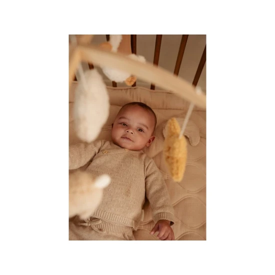 Little Dutch Fa zenélő körhinta Newborn Naturals