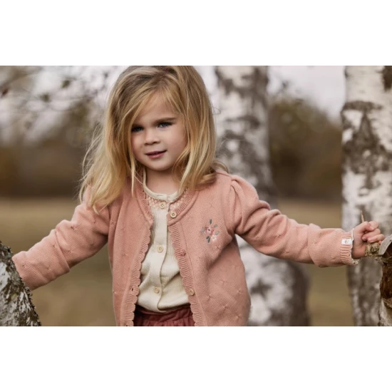 Little Dutch Kötött kardigán Deep Pink Little Dutch Kötött kardigán Deep Pink