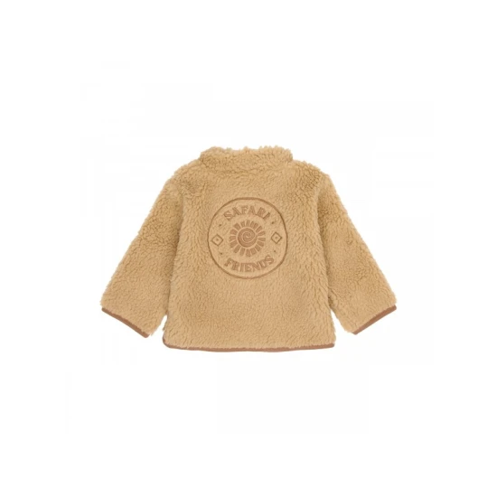 Little Dutch Kabátka Teddy Warm Taupe