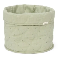 Kétoldalas textil kosár nagy Pure Sage